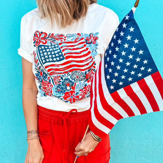 Flags & Flowers Tshirt