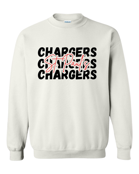 YOUTH ChargersX3 Gildan Crewneck Sweatshirt: Design #2