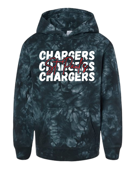 Youth Tie-dye Hooded Sweatshirt: Design #2