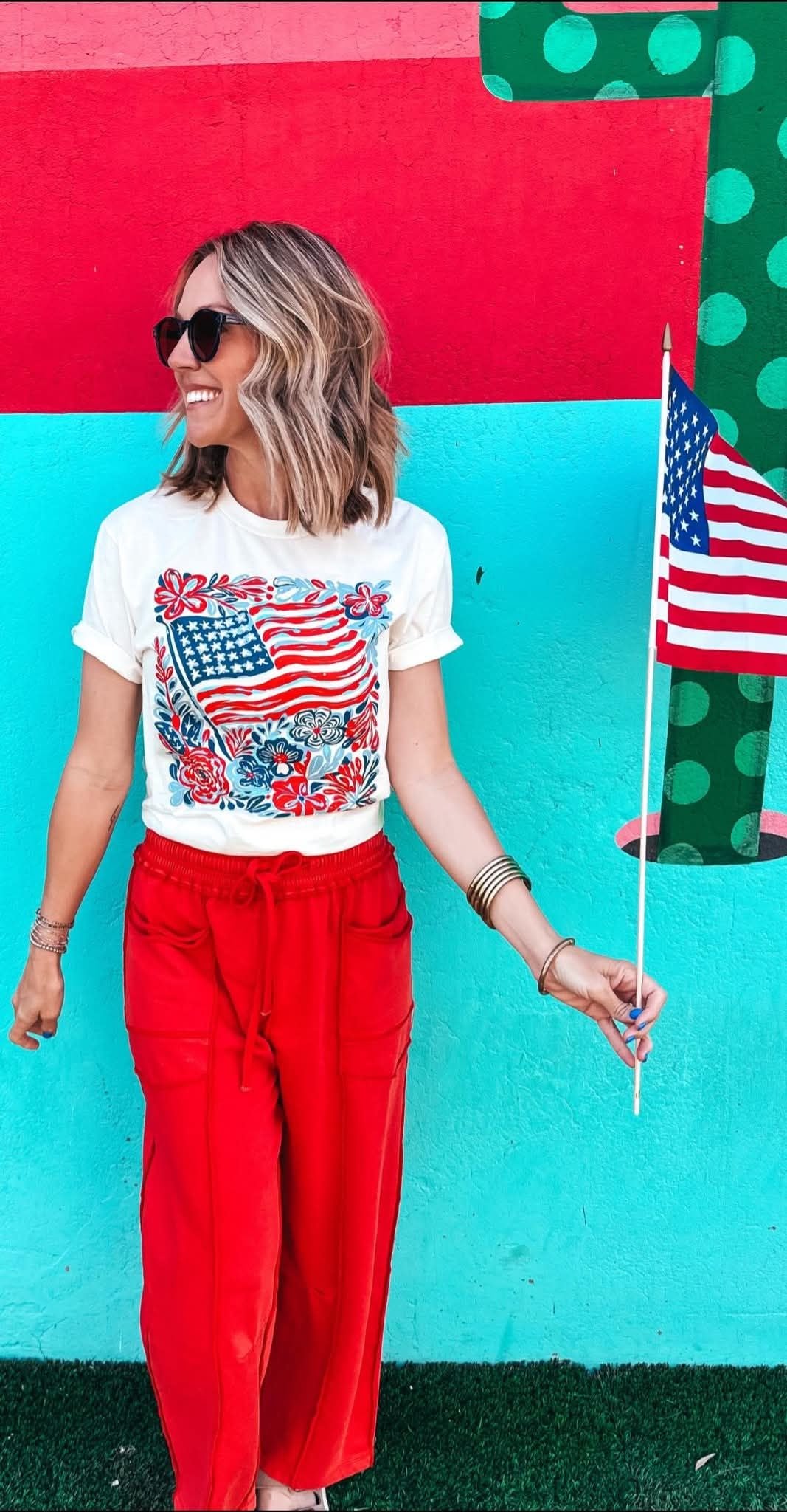 Flags & Flowers Tshirt