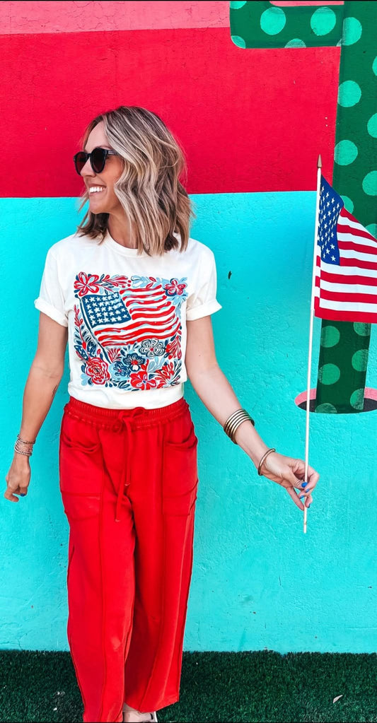 Flags & Flowers Tshirt