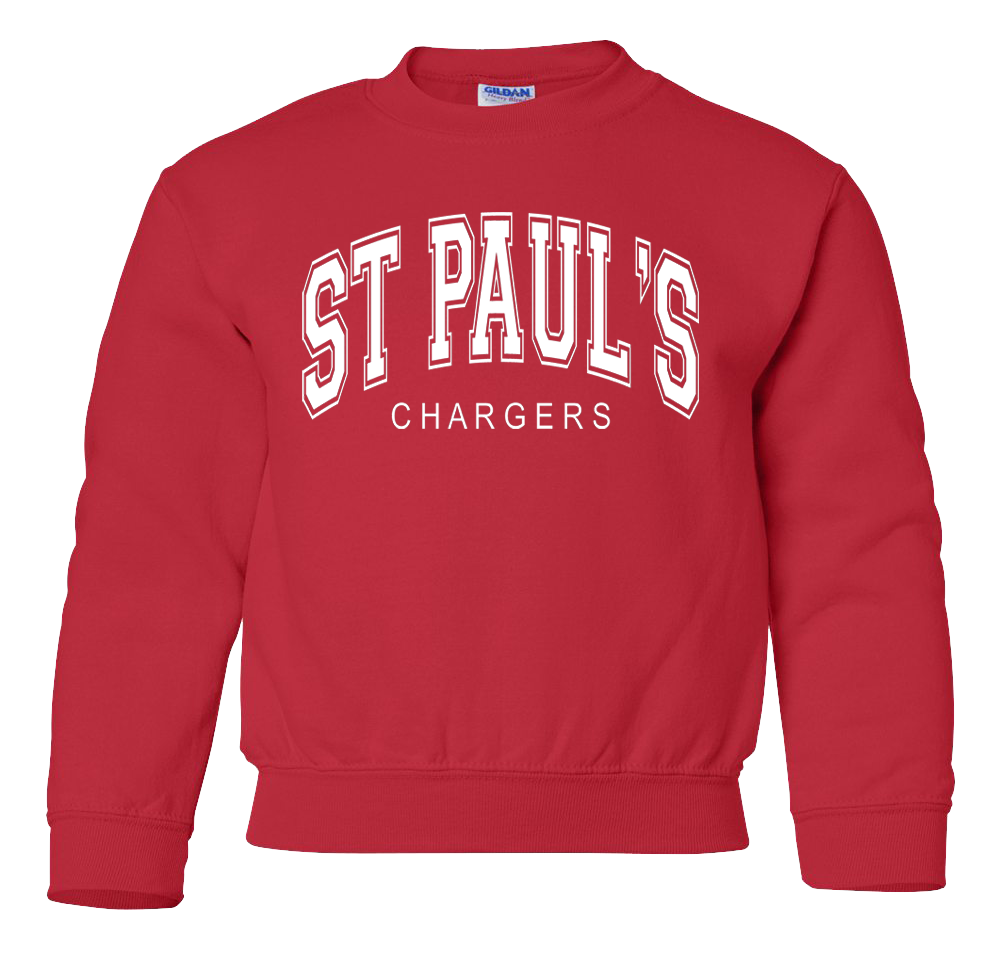 Youth Gildan Sweatshirt: Design #6 - Varsity Puff