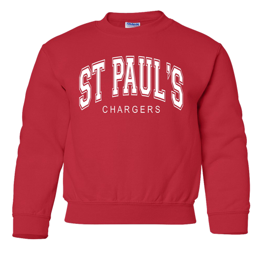 Youth Gildan Sweatshirt: Design #6 - Varsity Puff