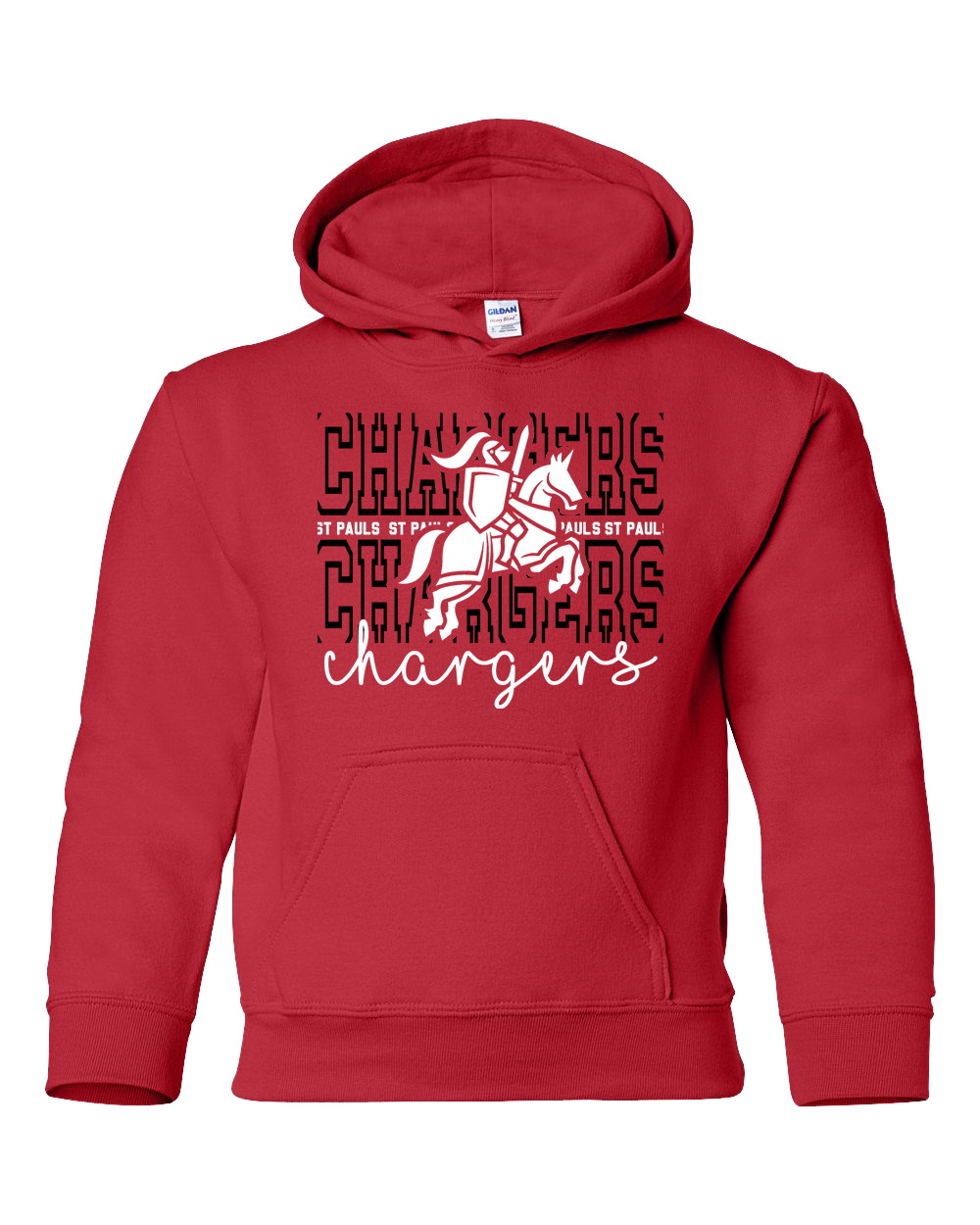 Youth Hooded Sweatshirt: Design #4