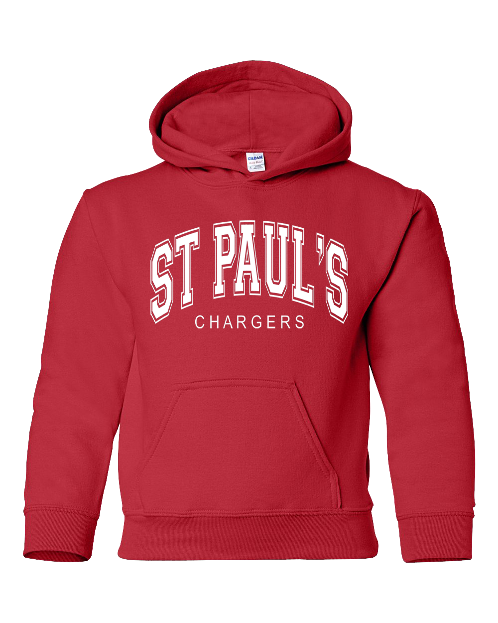 Youth Hooded Sweatshirt: Design #6 - Varsity Puff