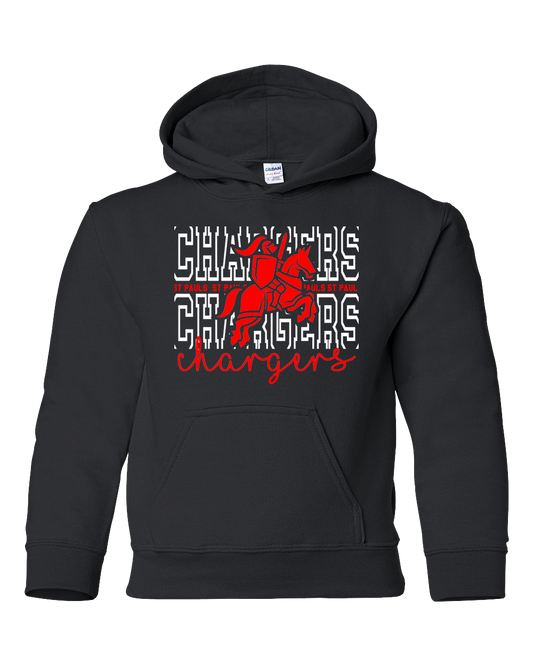Youth Hooded Sweatshirt: Design #4