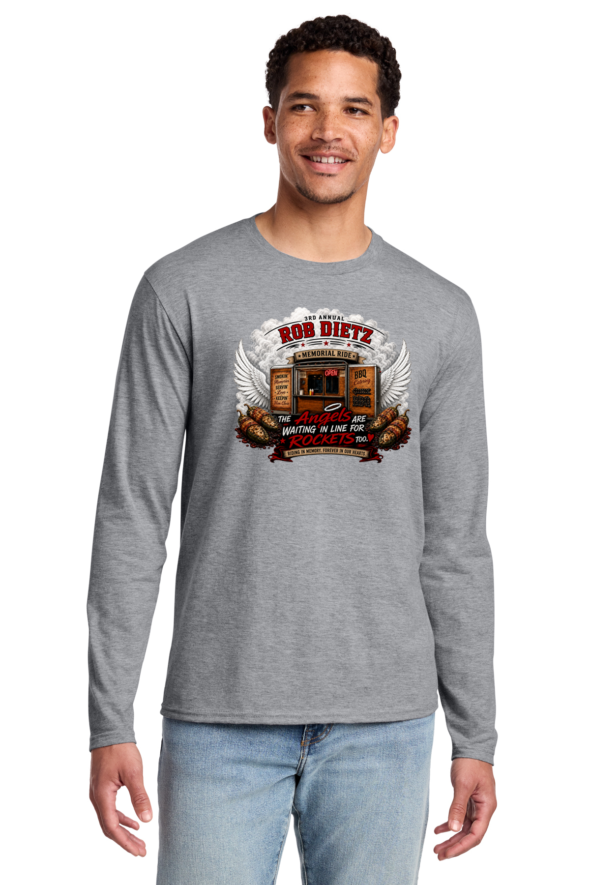 3rd Annual Rob Dietz Memorial:: Port & Co™ Long Sleeve Fan Favorite™ Blend Tee