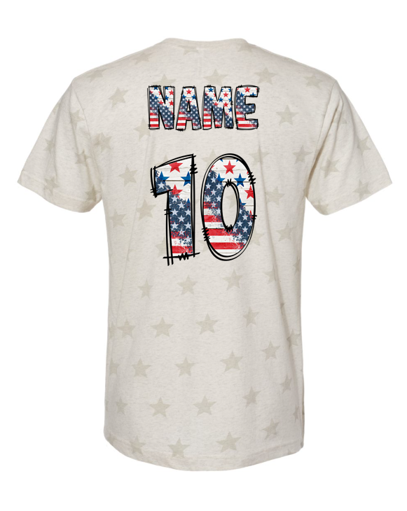 Name & Number Image Option (does NOT include the shirt)