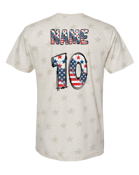 Name & Number Image Option (does NOT include the shirt)