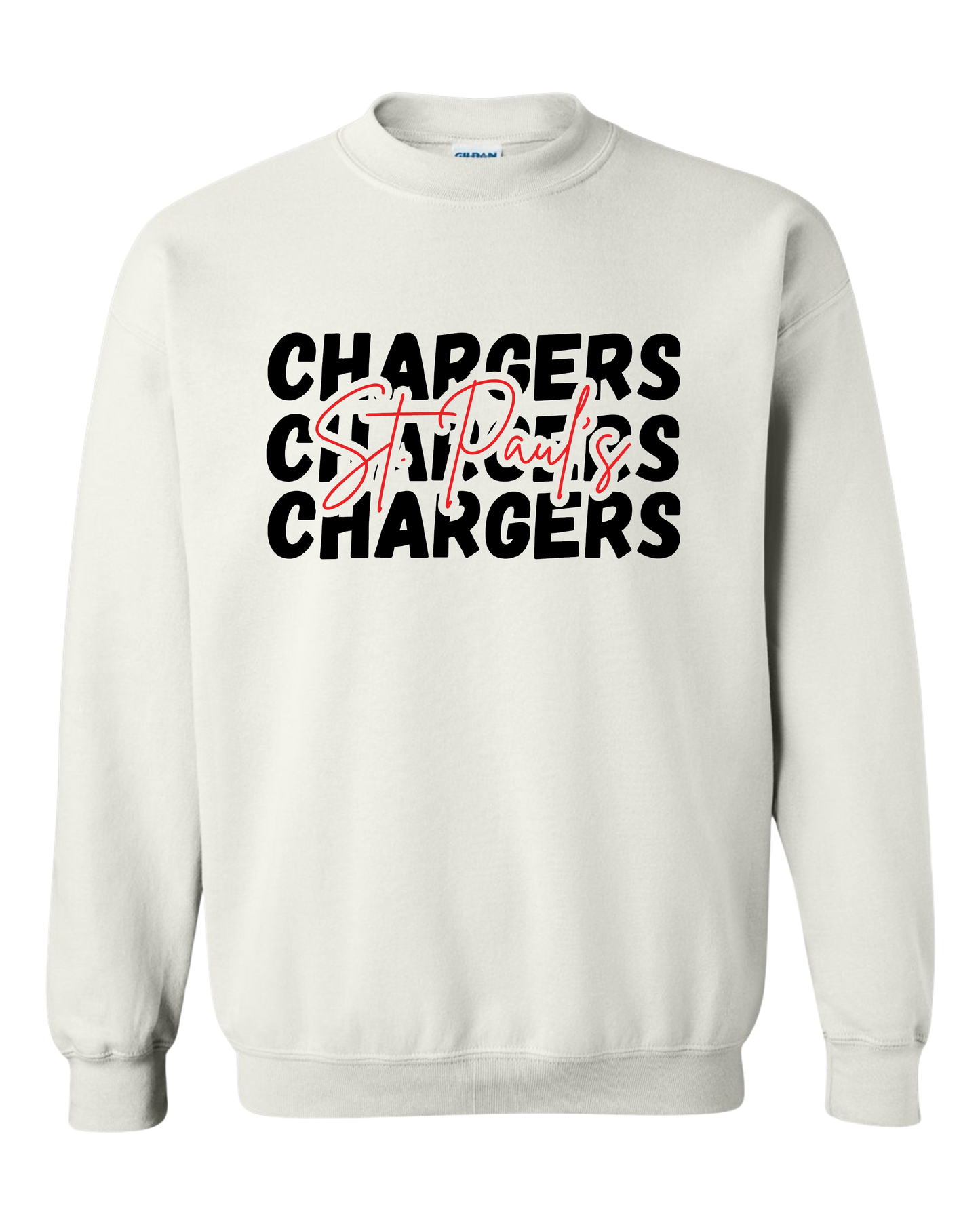 YOUTH ChargersX3 Gildan Crewneck Sweatshirt: Design #2