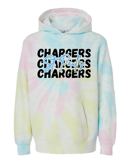 Youth Tie-dye Hooded Sweatshirt: Design #2